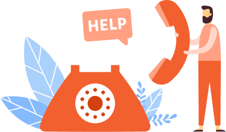 Help Desk Illustration Help Desk Illustration